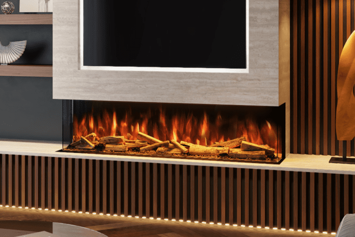 Evolution Advance Series 1500 - 3 Sided Widescreen Panoramic Electric Fireplace ( APP Control and Alexa ) - Image 4