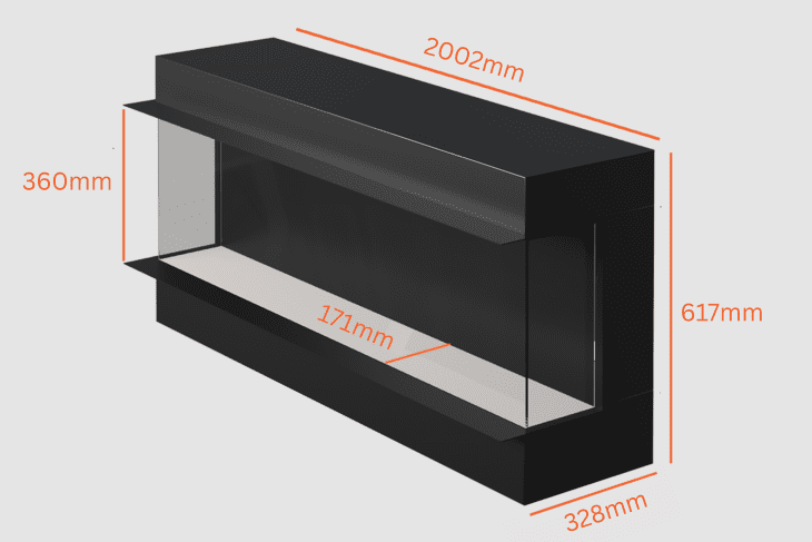 Advance Series 2000 Media Wall Electric Fireplace | Evolution Fires - Image 7