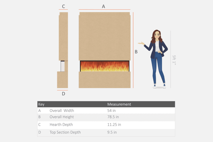 Pre-Built Media Wall Inc Spectrum 50 Electric Fire - Package 19 - Image 12