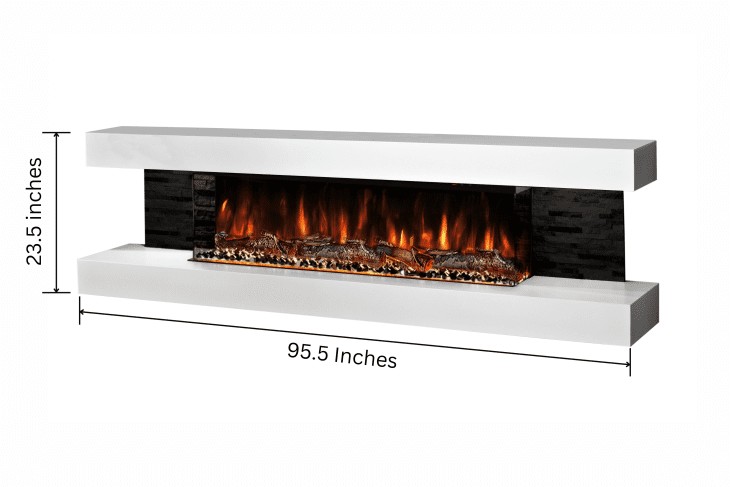 Evolution Fires Landscape 8ft Wall Mounted Electric Fireplace - Image 14