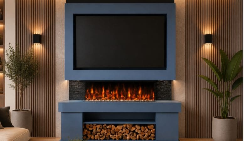 Media Wall with Fireplace Ideas for Modern UK Homes