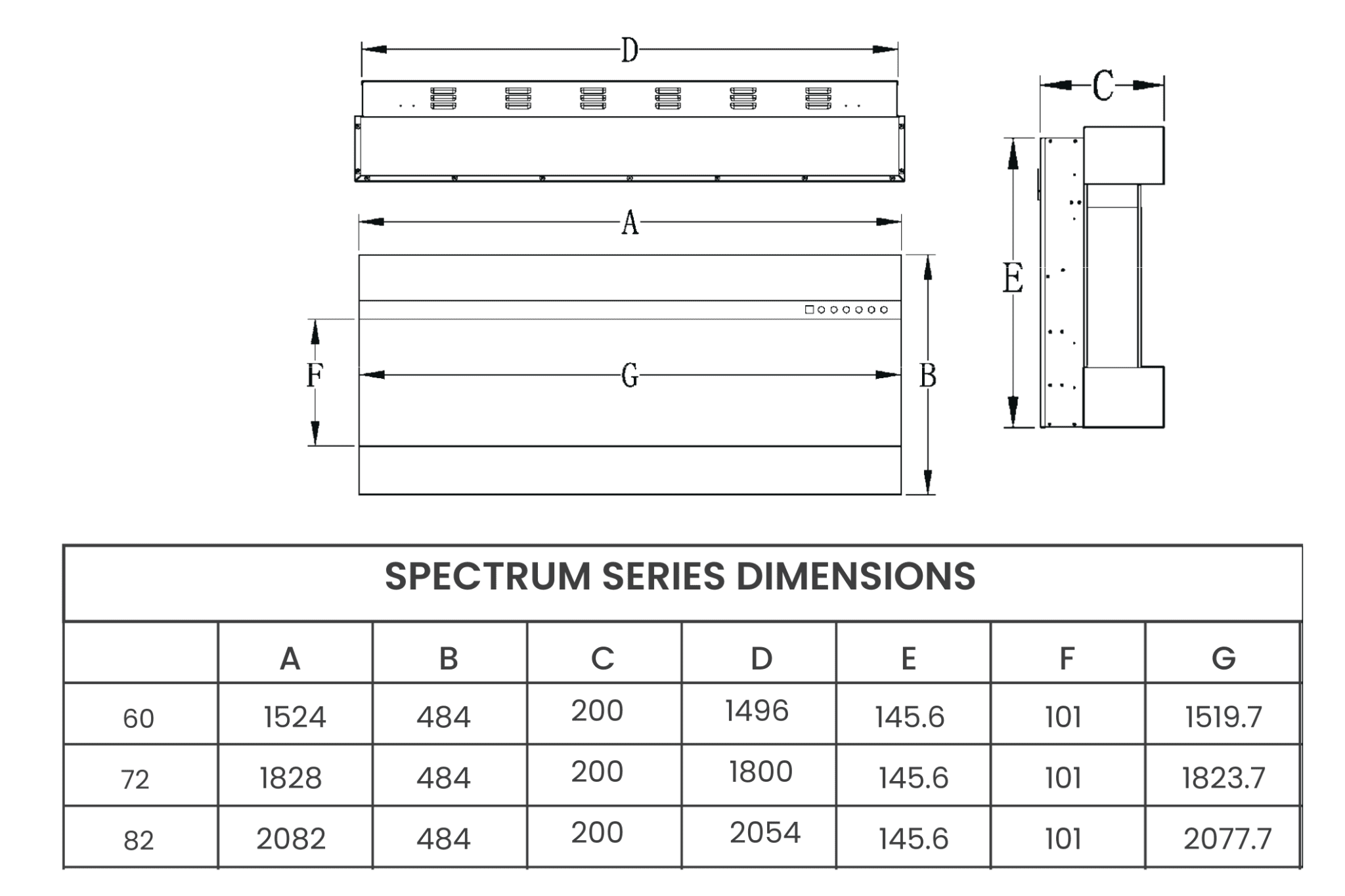 Spectrum Series 82" Media Wall Electric Fireplace | Evolution Fires - Image 13