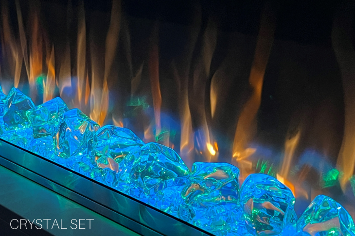 Evolution Slimline Spectrum Series 82 Inch - 3 Sided Panoramic HD+ Touchscreen Controls Electric Fireplace - Image 3