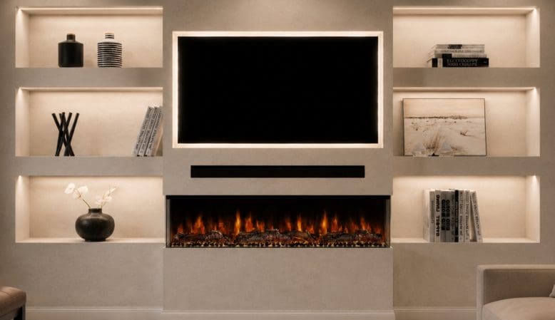 Media Wall with Soundbar Ideas | Evolution Fires