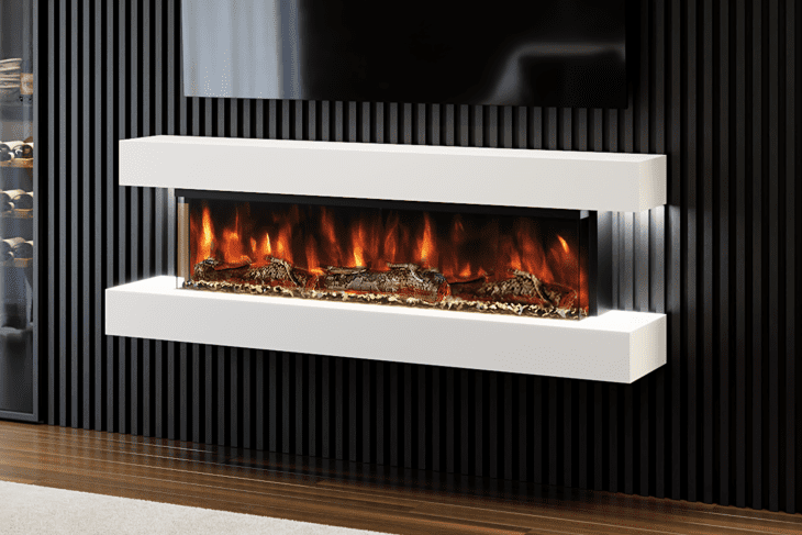 Evolution Fires Studio 5 - 62 inch Wall Mounted Electric Fireplace