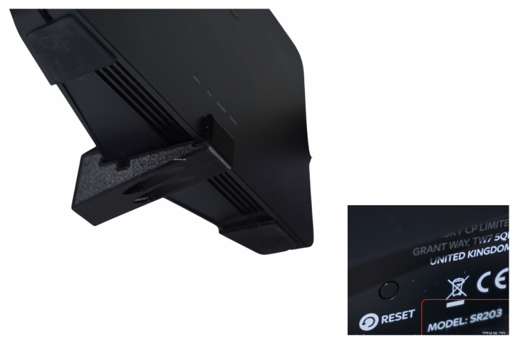 Broadband router wall bracket