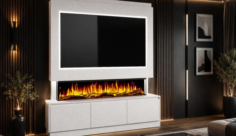 What Size Media Wall Do I Need? TV, Electric Fire & Room Size Guide