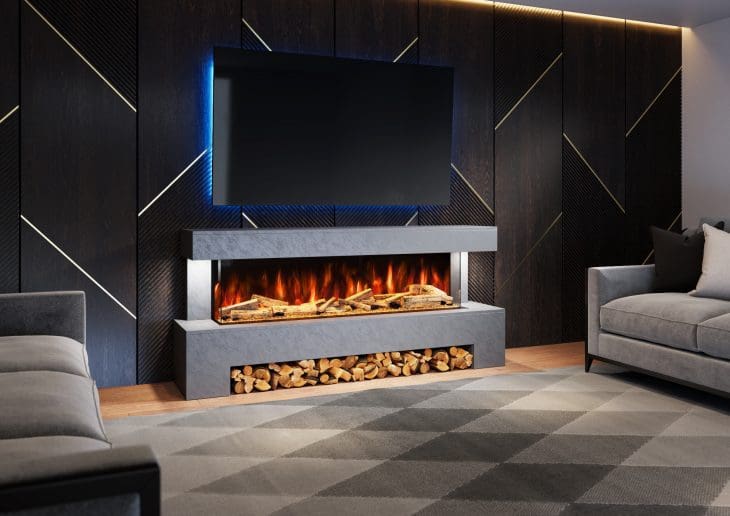 Angelo Electric Fireplace Suite Featuring the Advance Series 1500 - Image 4