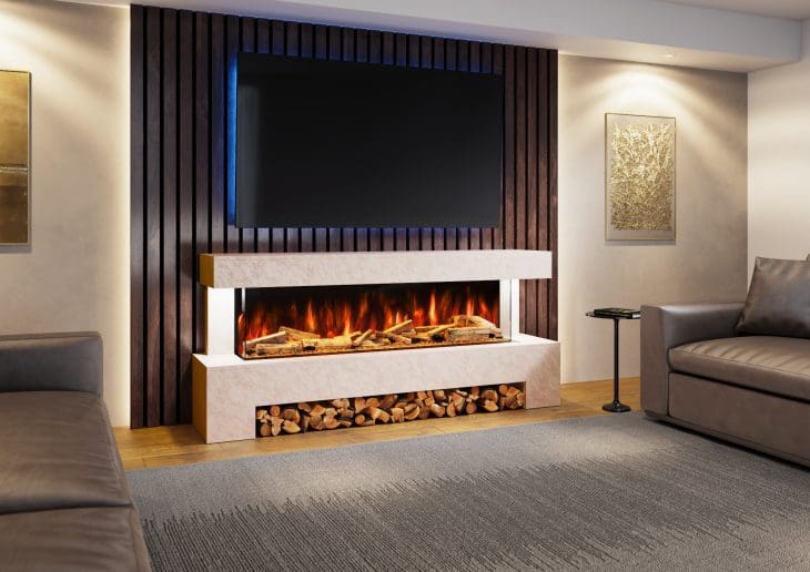 Angelo Electric Fireplace Suite Featuring the Advance Series 1500 - Image 5