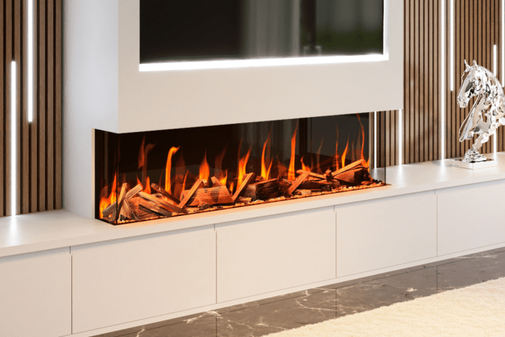 Evolution Evervue Series 60 - LCD Real Flame Electric Fireplace (APP Control)