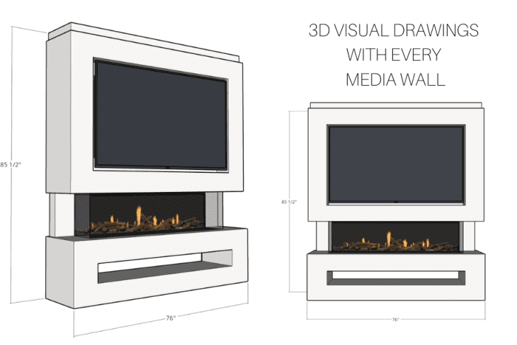 Pre-Built Media Wall Inc Advance 1500 Electric Fire - Package 11 - Image 15
