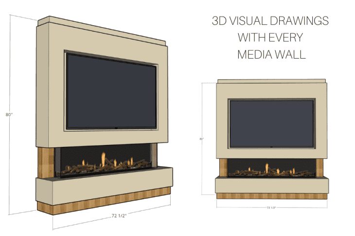 Pre-Built Media Wall Inc Spectrum 60 Electric Fire - Package 13 - Image 11