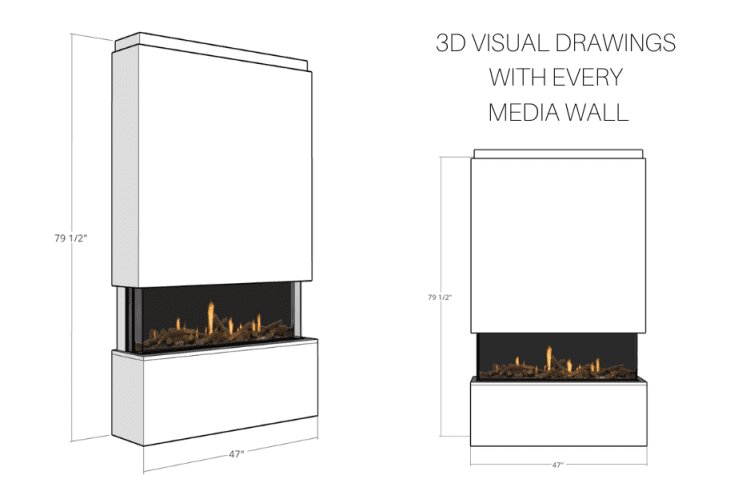 Pre-Built Media Wall Inc Spectrum 44 Electric Fire - Package 18 - Image 10
