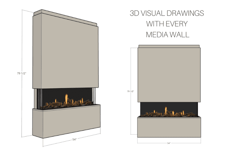 Pre-Built Media Wall Inc Spectrum 50 Electric Fire - Package 19 - Image 13