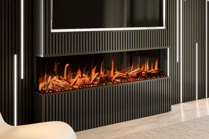 Evolution Evervue Series 72 - LCD Real Flame Electric Fireplace (APP Control)