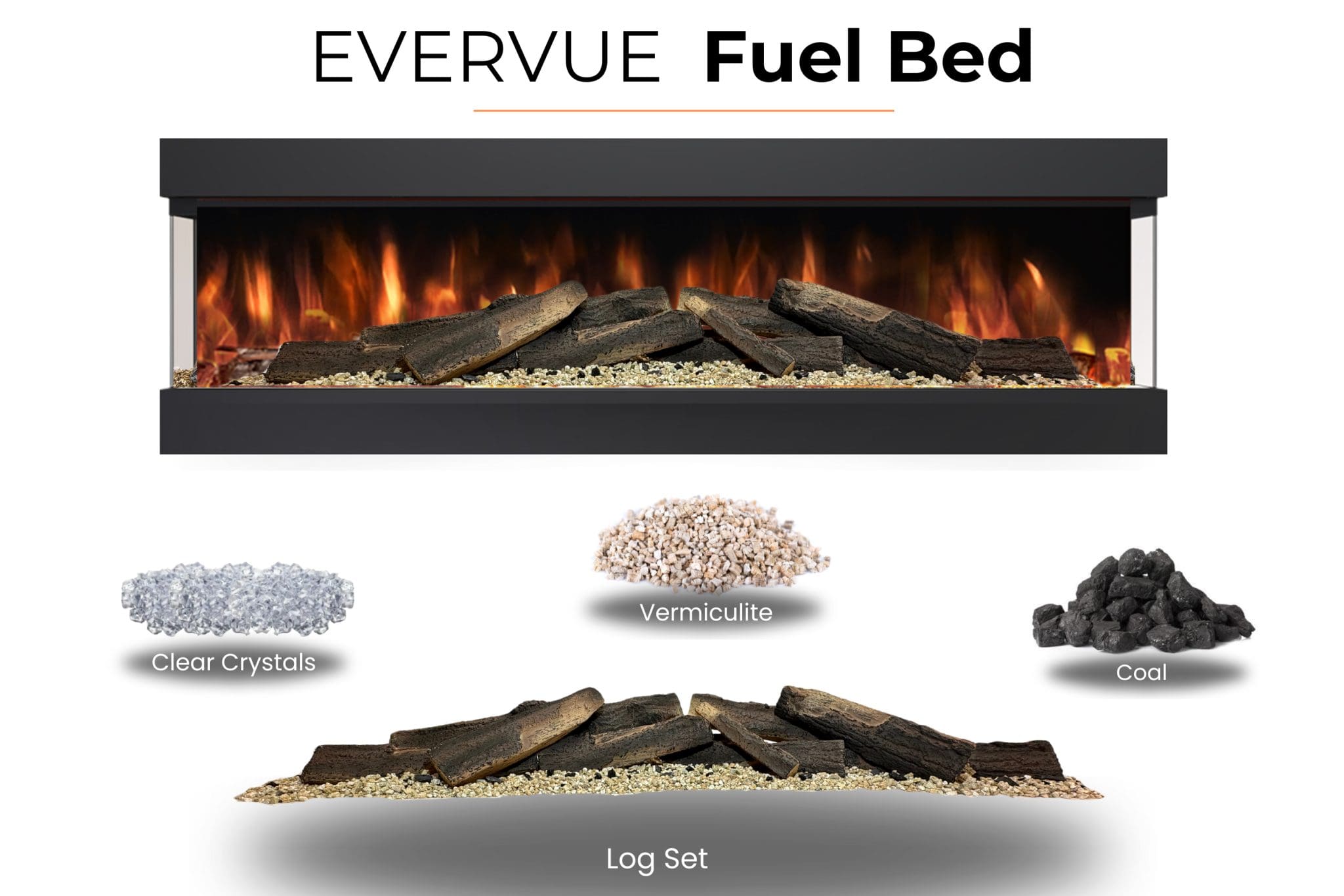 Evolution Evervue Series 60 - LCD Real Flame Electric Fireplace (APP Control) - Image 8