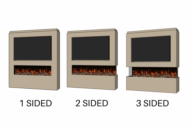 Evolution Advance Series 2000 - 3 Sided Widescreen Panoramic Electric Fireplace (APP Control and Alexa) - Image 9
