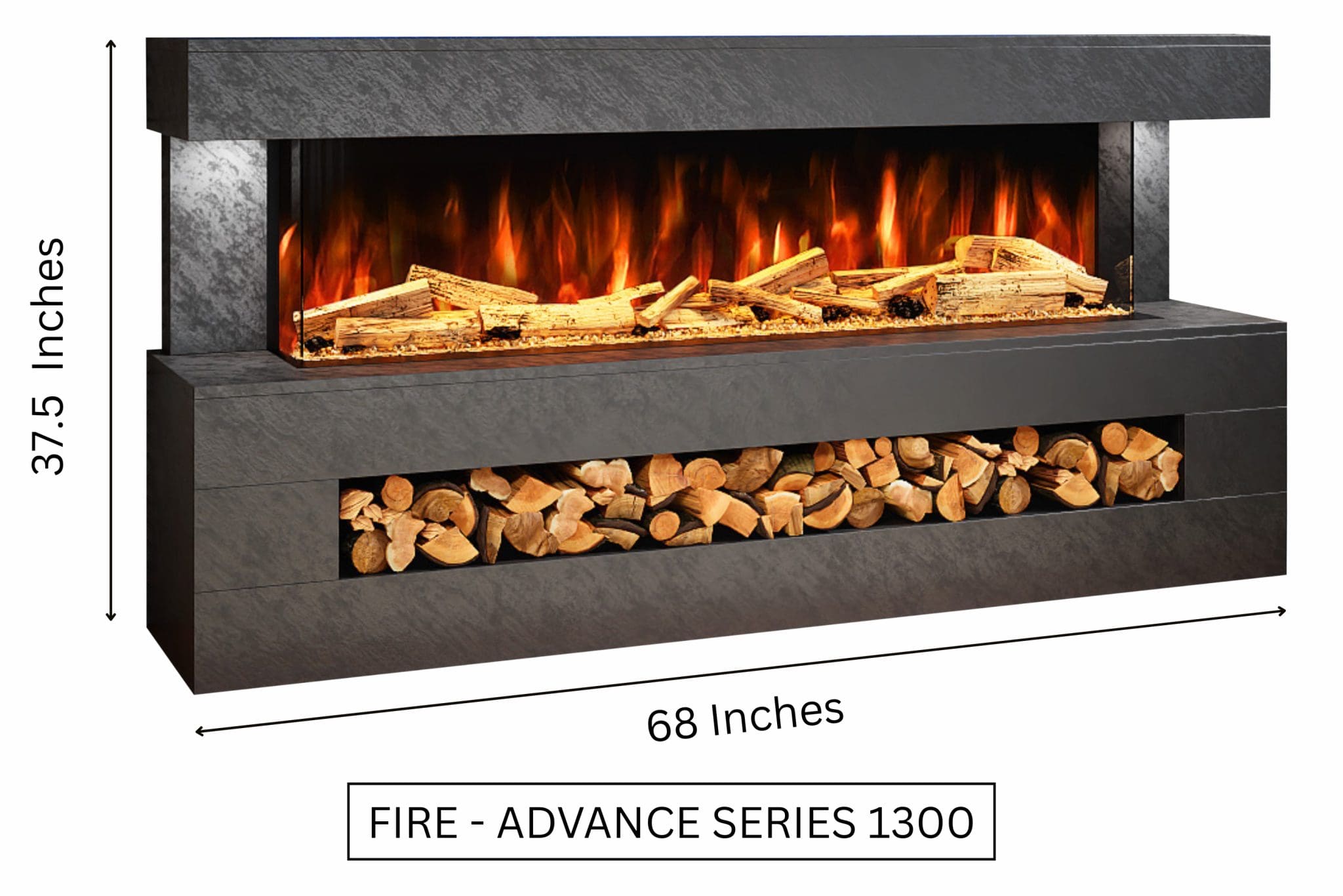DaVinci Electric Suite 68 - 76 - 87 Inches includes the Advance Fire - Image 18